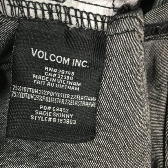 Genuine Volcom brand  Sadie Skinny Jeans Size 0 - Picture 6 of 12